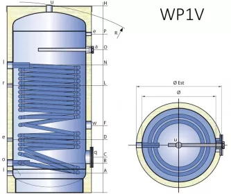 Ohřívač vody WP1V