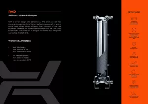 Trubkový spirálový výměník tepla RAD od HEXONIC